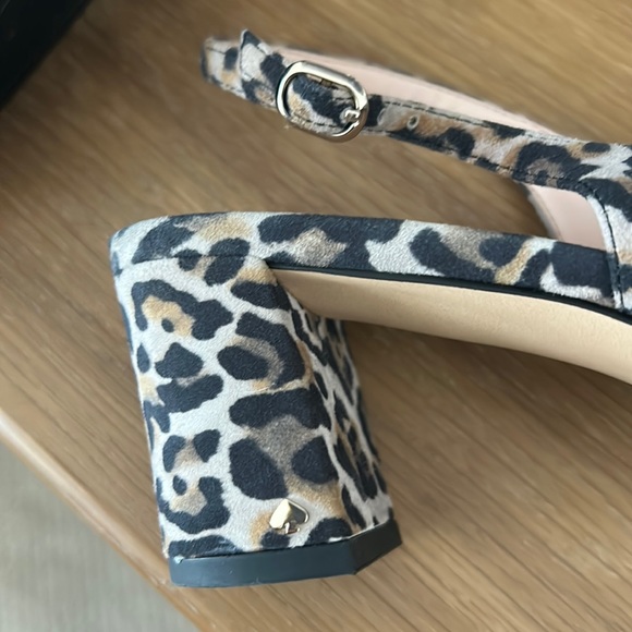 Kate Spade Suede Leopard Print Slingback Pumps 8.5 - Picture 8 of 8